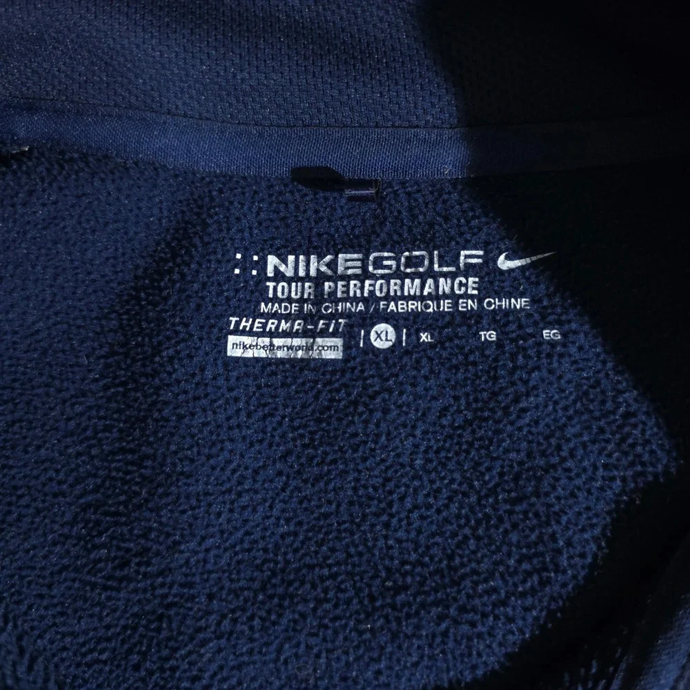 Nike Seattle Seahawks Pullover Mens XL Navy Therma-FIT Quarter Zip Fleece 686085